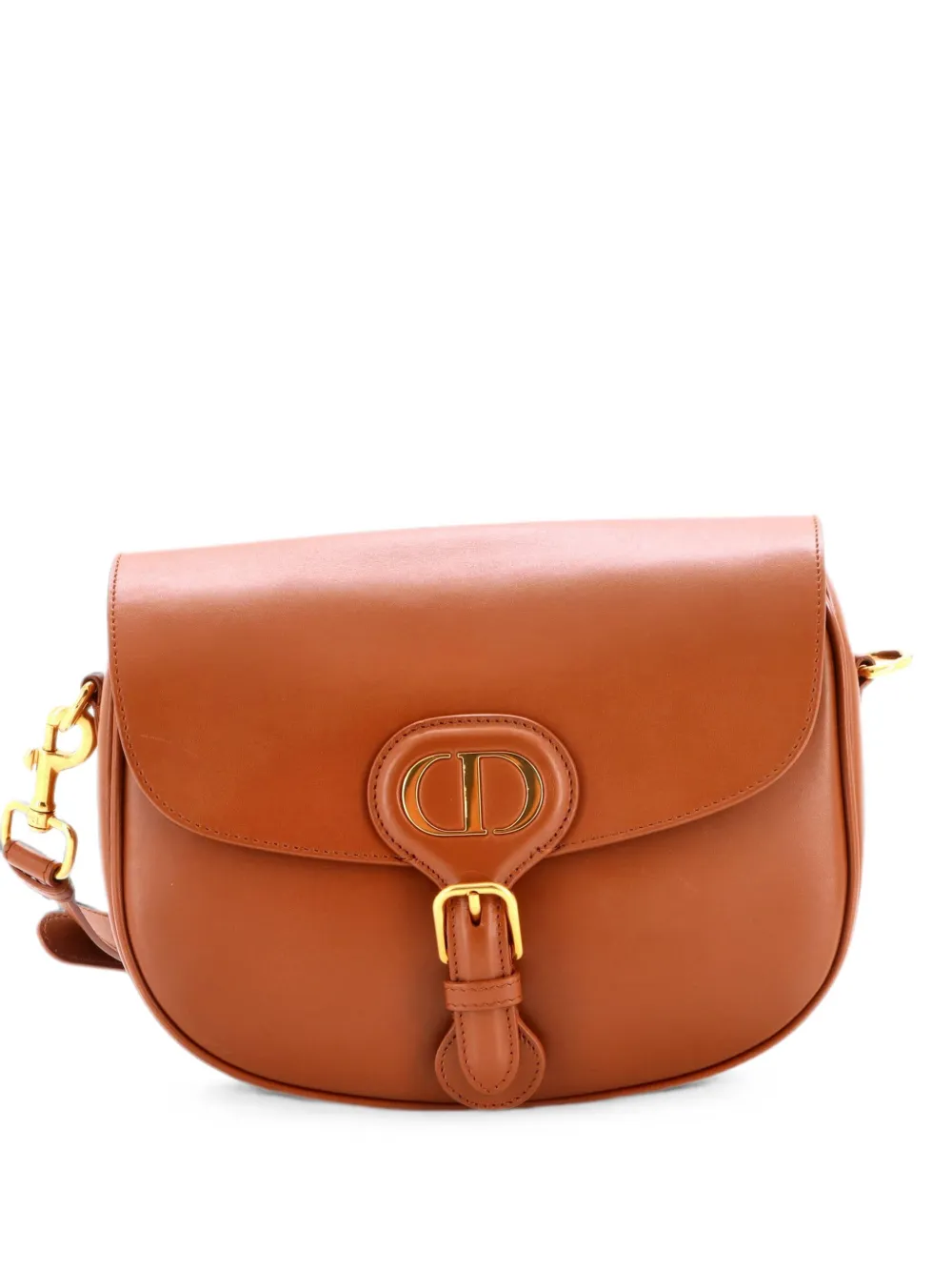 Christian Dior Pre-Owned Bobby Flap Bag Leather Medium crossbody bag - Braun