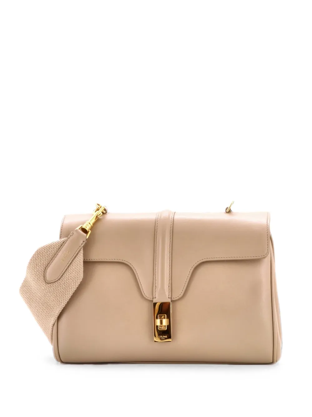 Celine Pre-Owned Soft 16 Bag Smooth Calfskin Teen shoulder bag - Nude