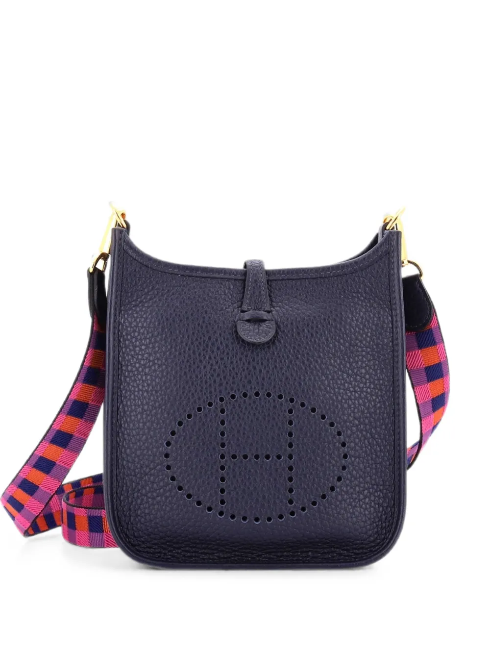 Hermès Pre-Owned Evelyne Bag Gen III Clemence TPM crossbody bag - Blu