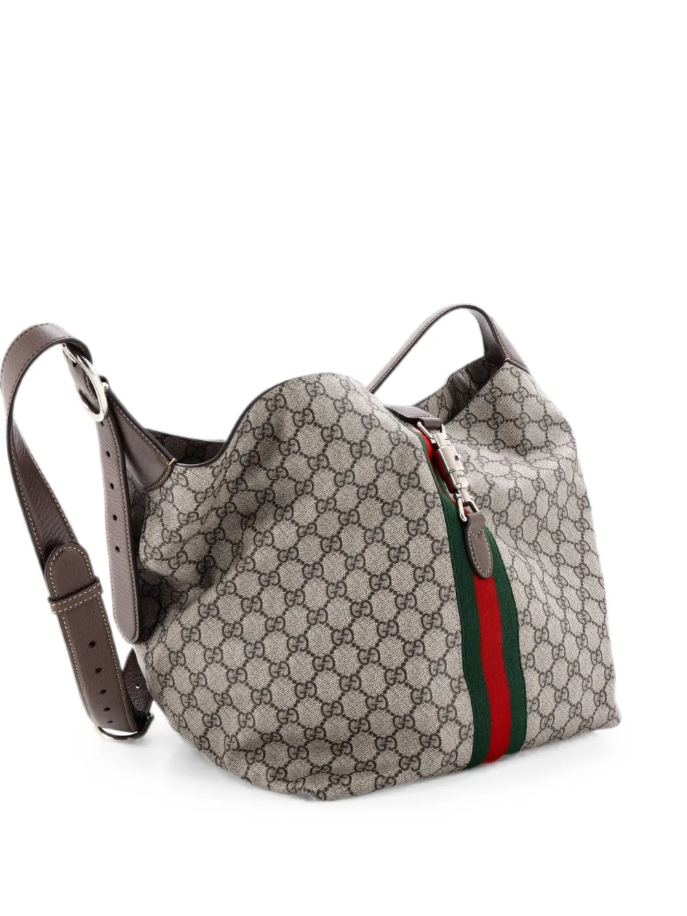 Gucci Pre-Owned Jackie 1961 Soft GG Coated Canvas Small shoulder bag - Braun