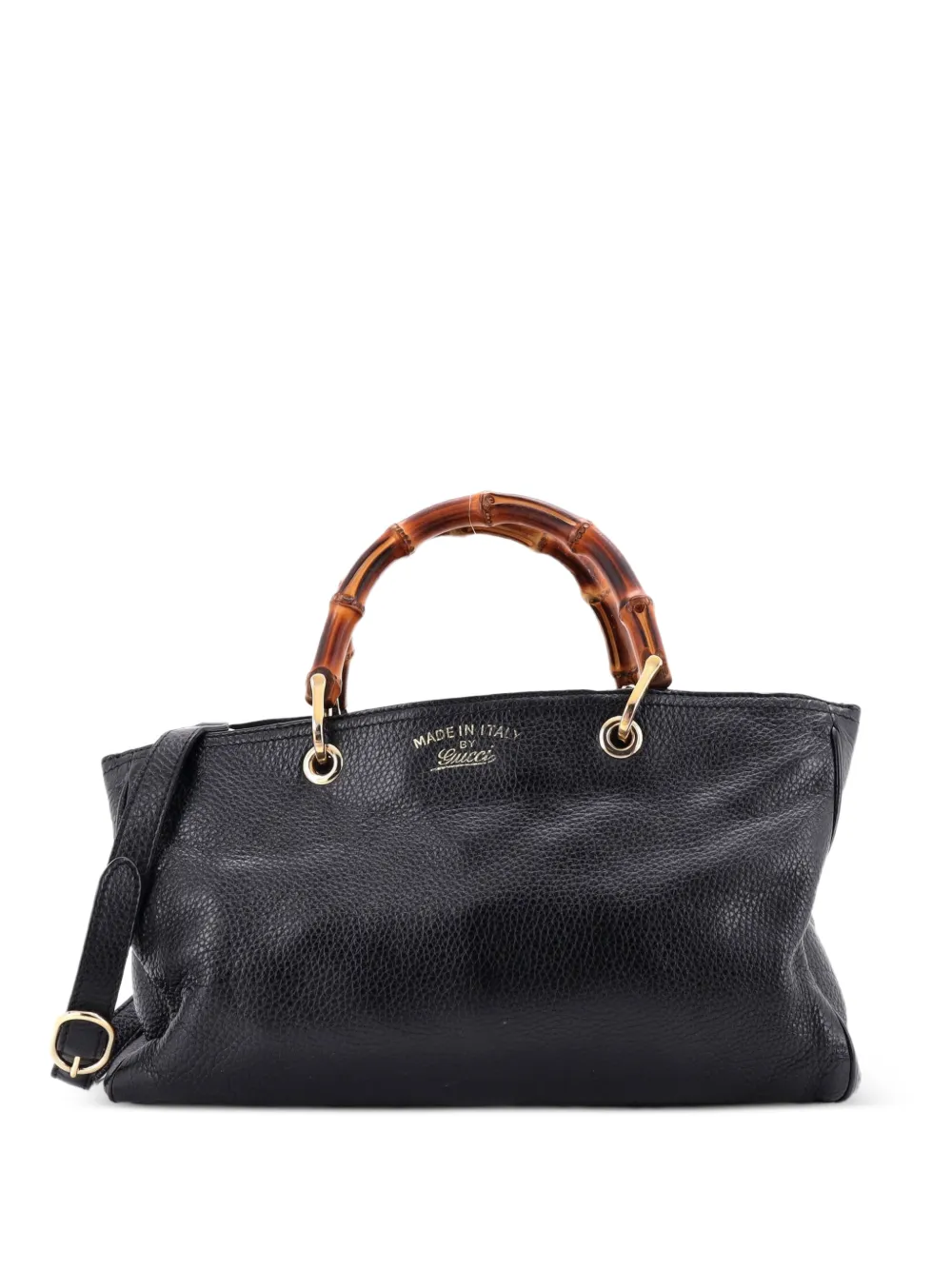 Gucci Pre-Owned Bamboo Shopper Leather Medium tote bag - Nero
