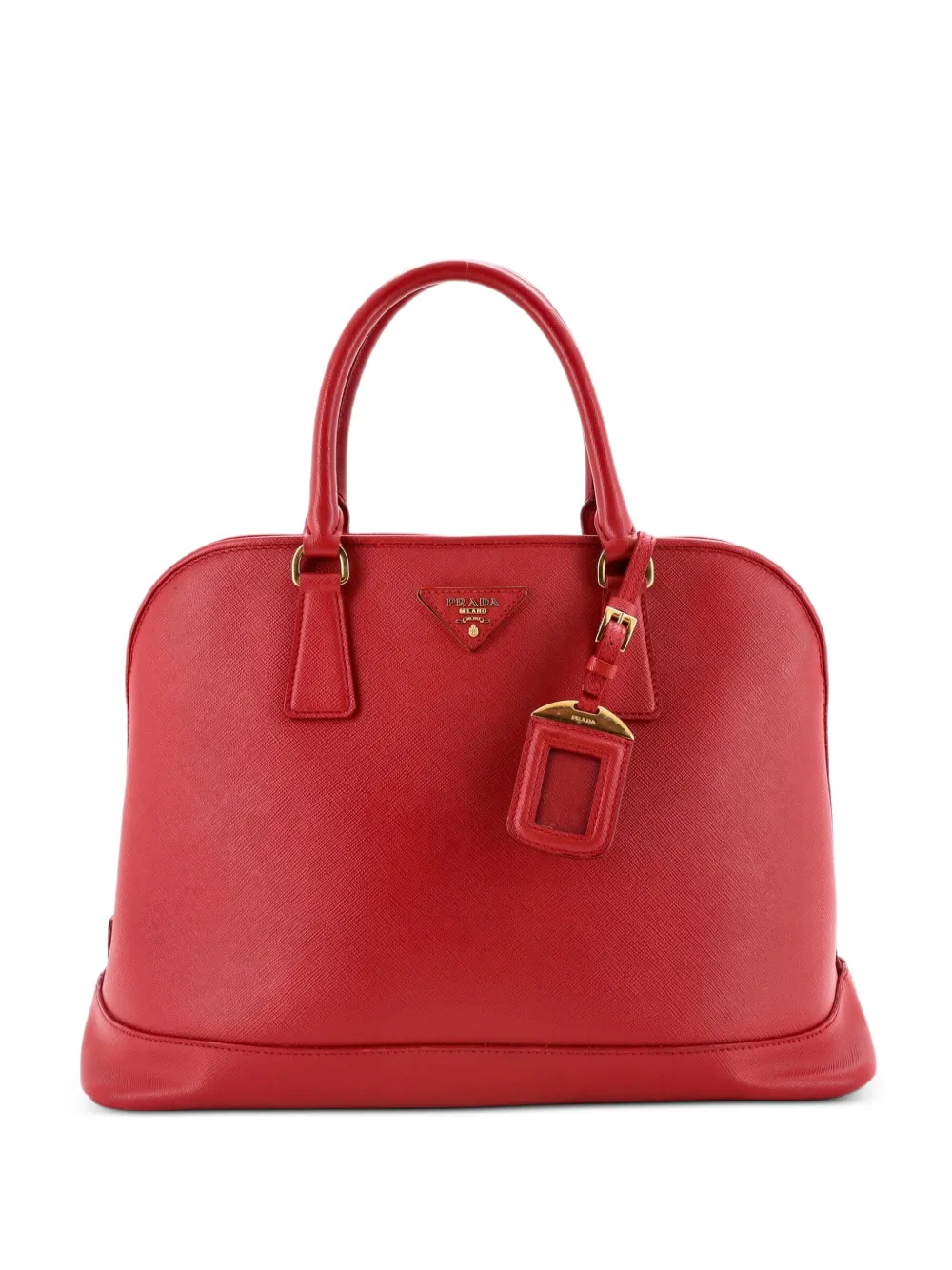 Prada Pre-Owned Open Promenade Bag Saffiano Leather Large tote bag - Rosso