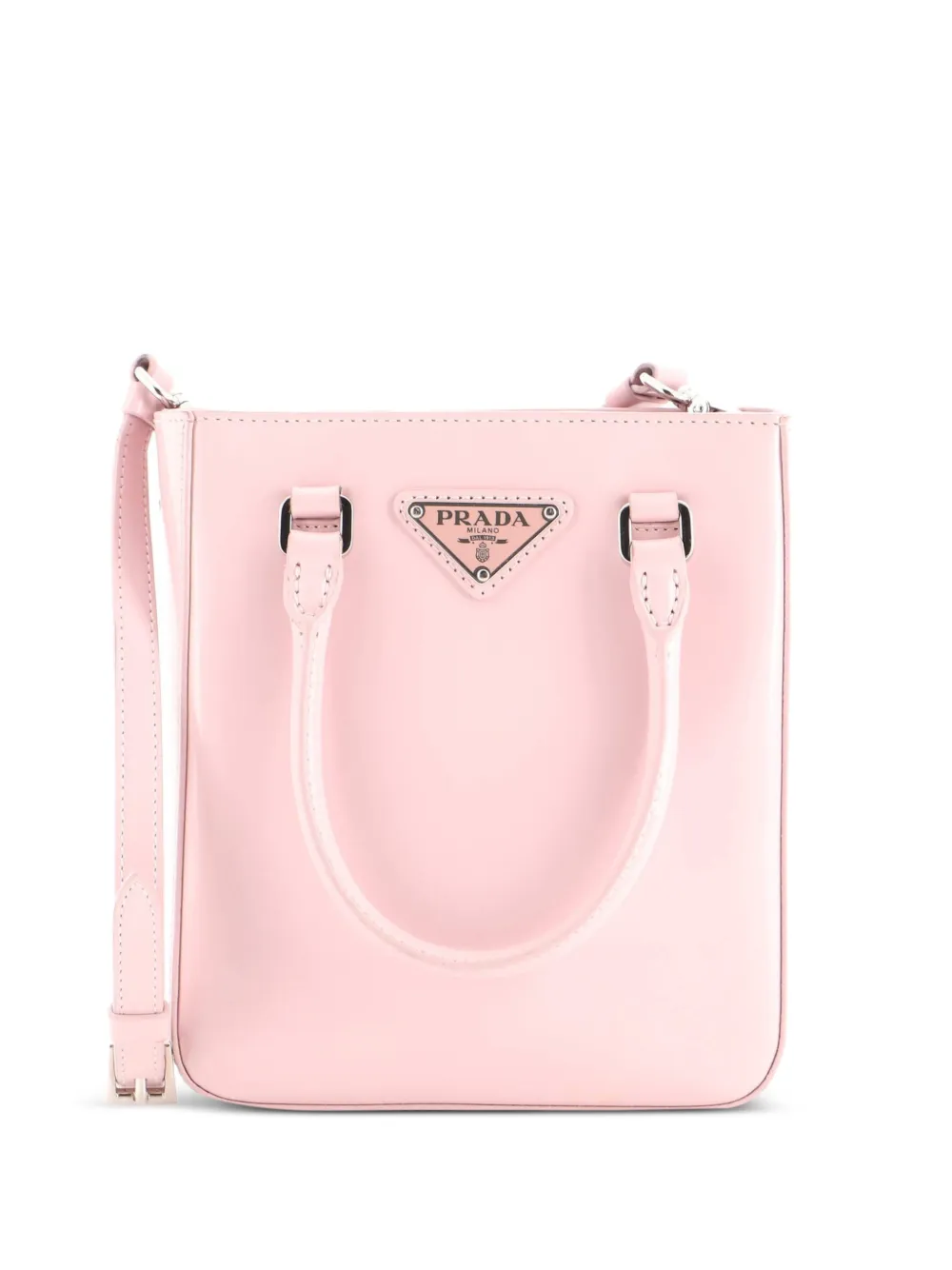Prada Pre-Owned Convertible Tote Brushed Leather Small crossbody bag - Rosa