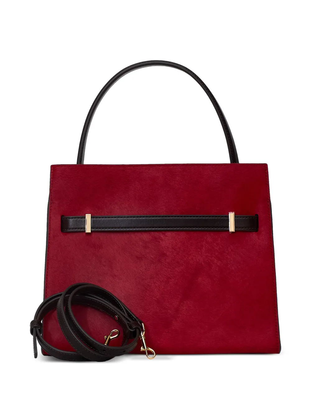 Tory Burch Lee Radziwill haarkalfsleren tas Rood