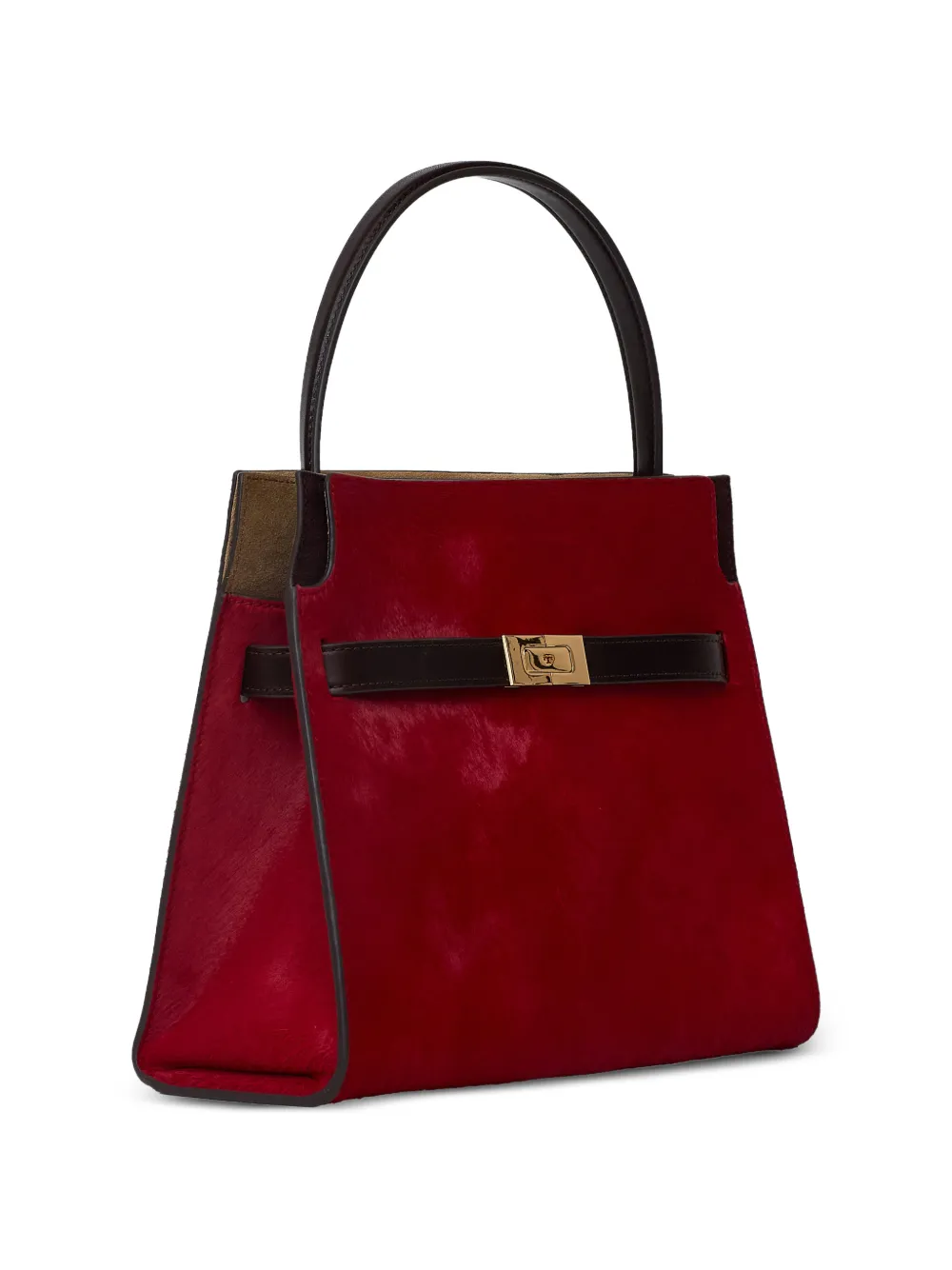 Tory Burch Lee Radziwill haarkalfsleren tas Rood