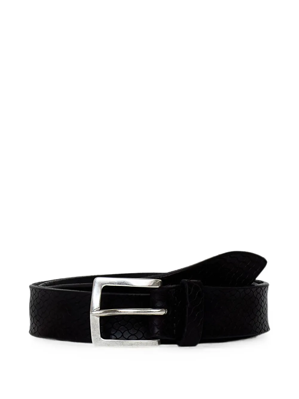 Orciani Leren riem Zwart