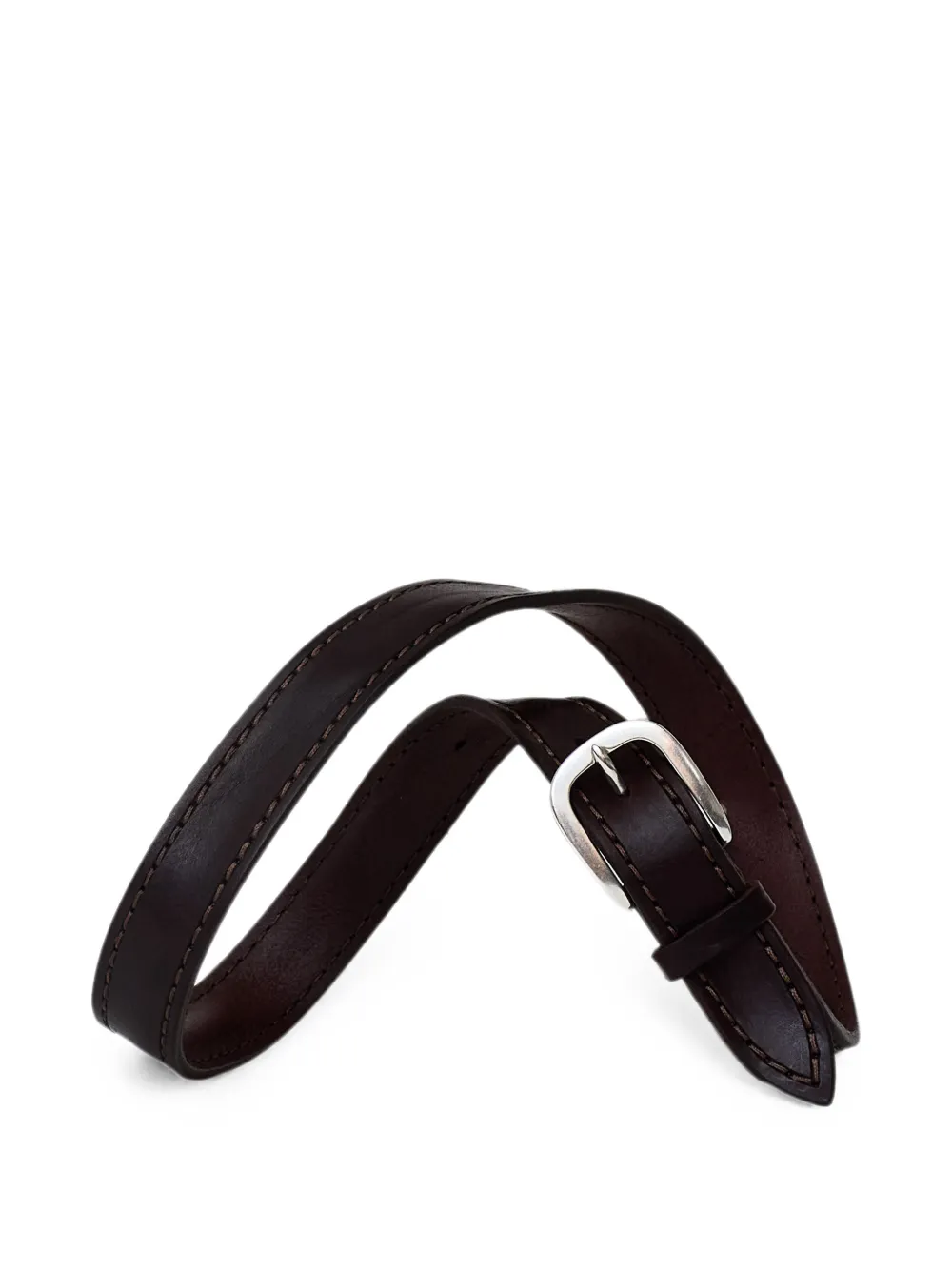 Orciani Leren riem Bruin