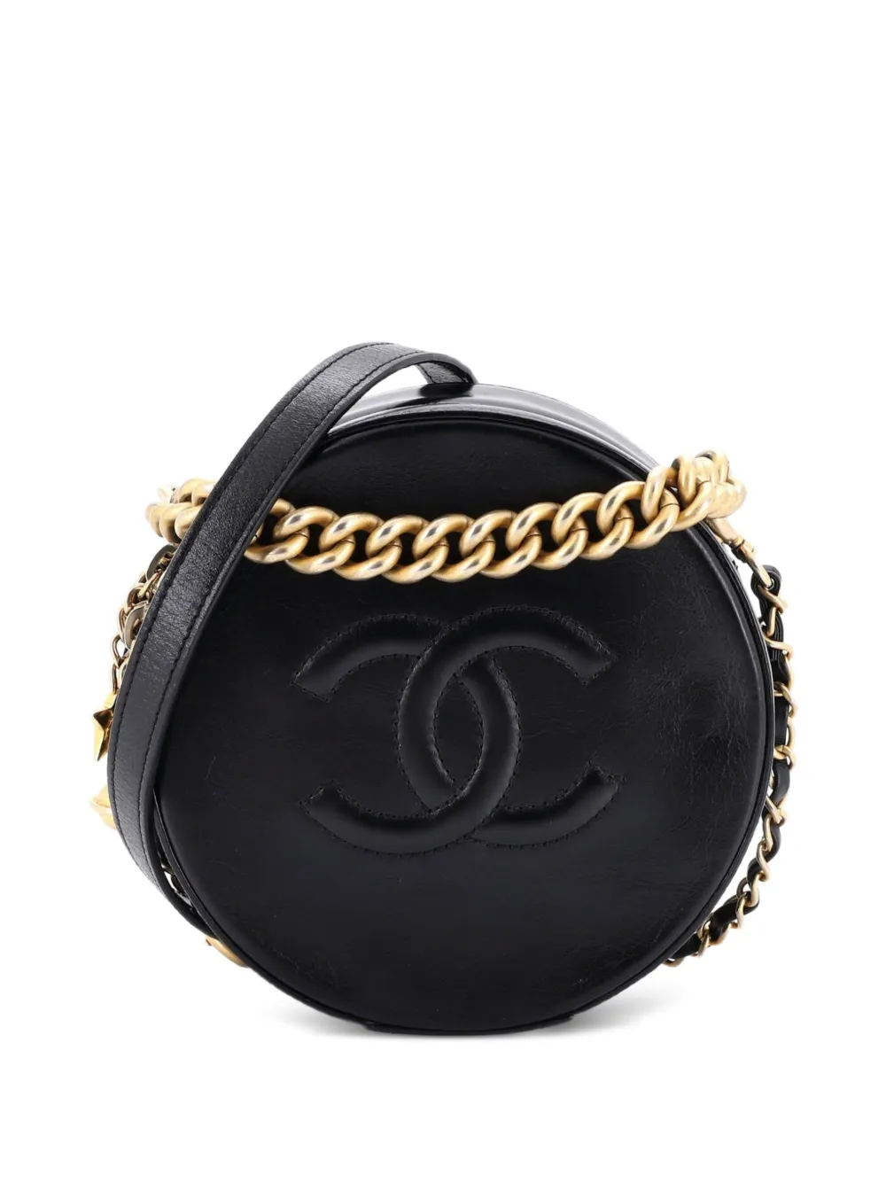 CHANEL Pre-Owned Round as Earth Glazed Calfskin crossbody bag - Schwarz
