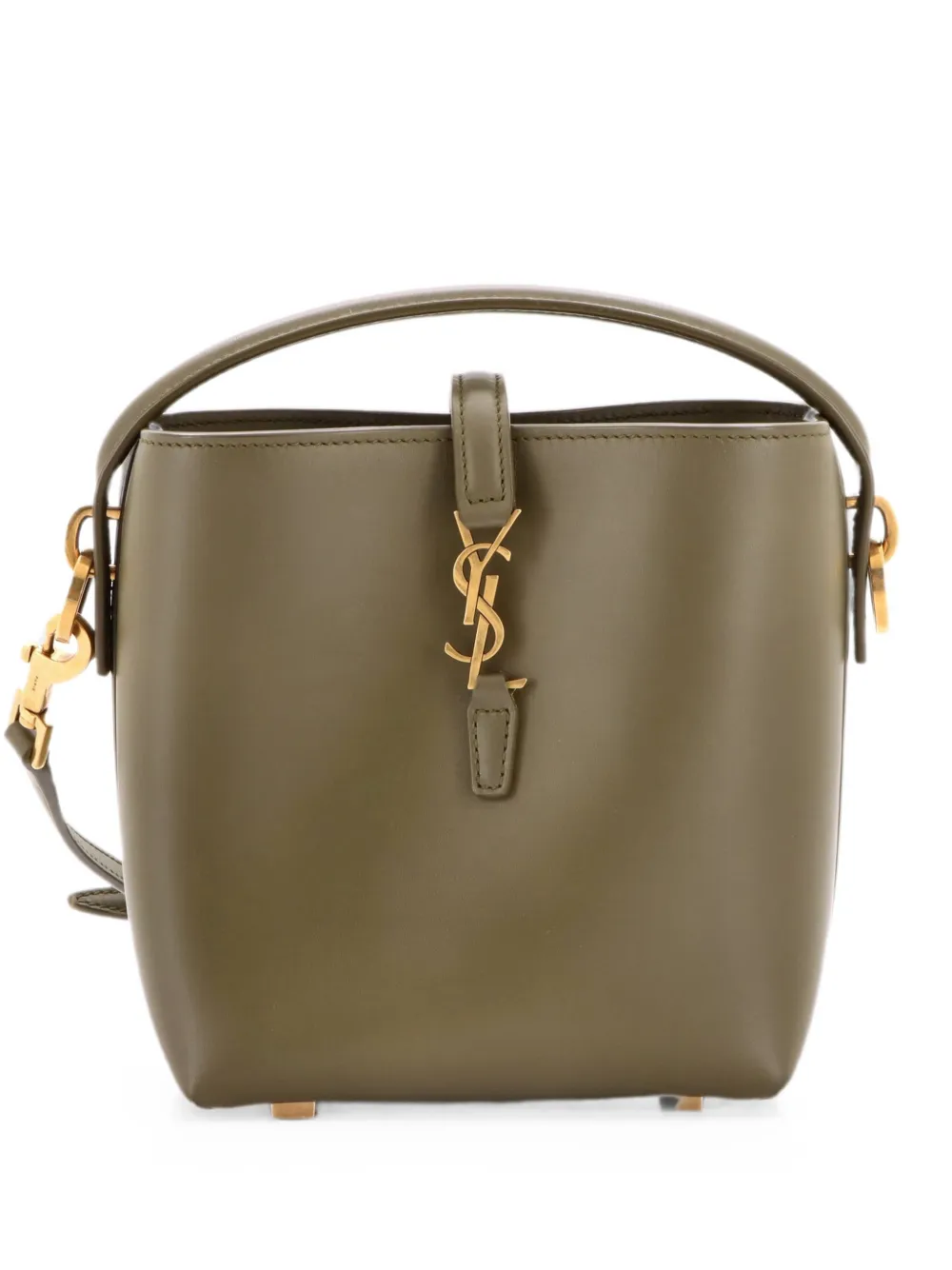 Saint Laurent Pre-Owned Le 37 Leather Mini bucket bag - Verde