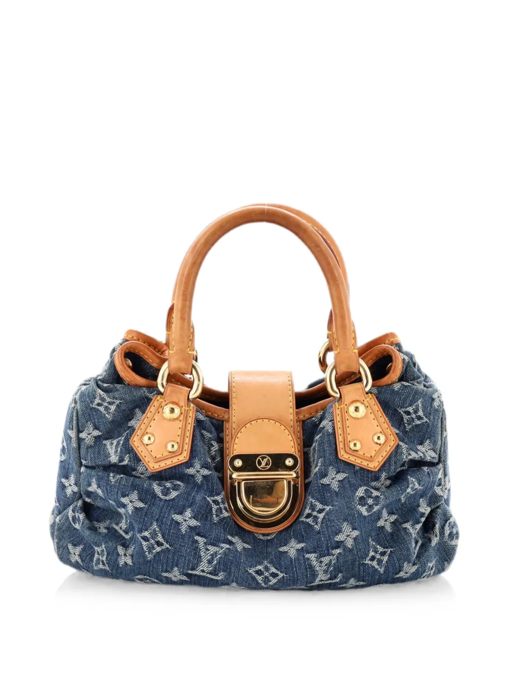 Louis Vuitton Pre-Owned Pleaty Handbag Denim Small satchel - Blau