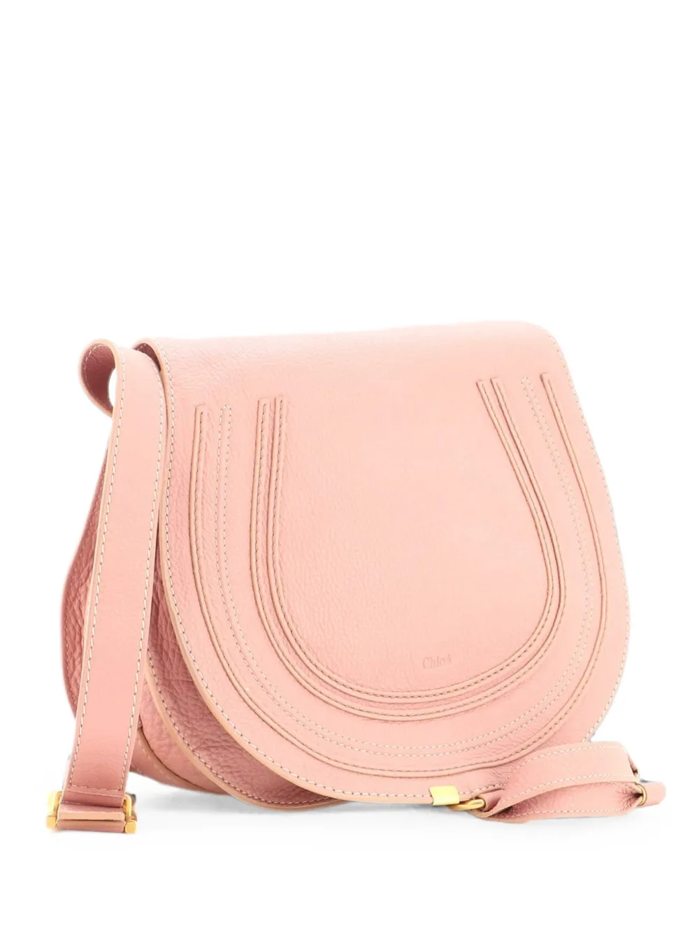 Chloé Pre-Owned Marcie Leather Medium crossbody bag - Rosa