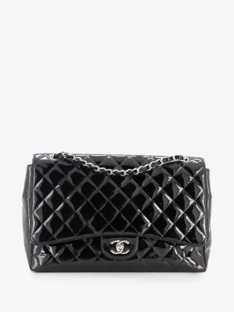 CHANEL Pre-Owned Classic Single Flap Bag Quilted Patent Maxi shoulder bag