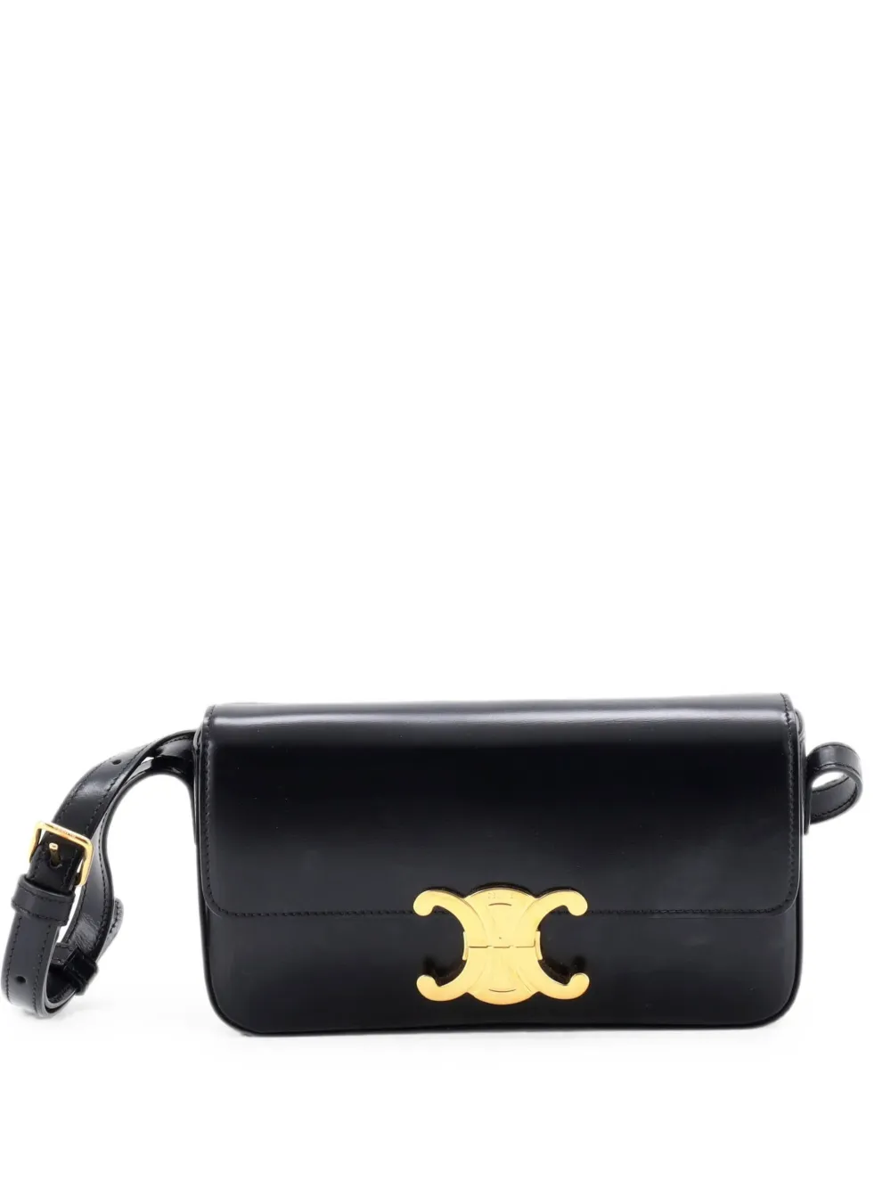 Celine Pre-Owned Triomphe East-West Smooth Calfskin shoulder bag - Schwarz