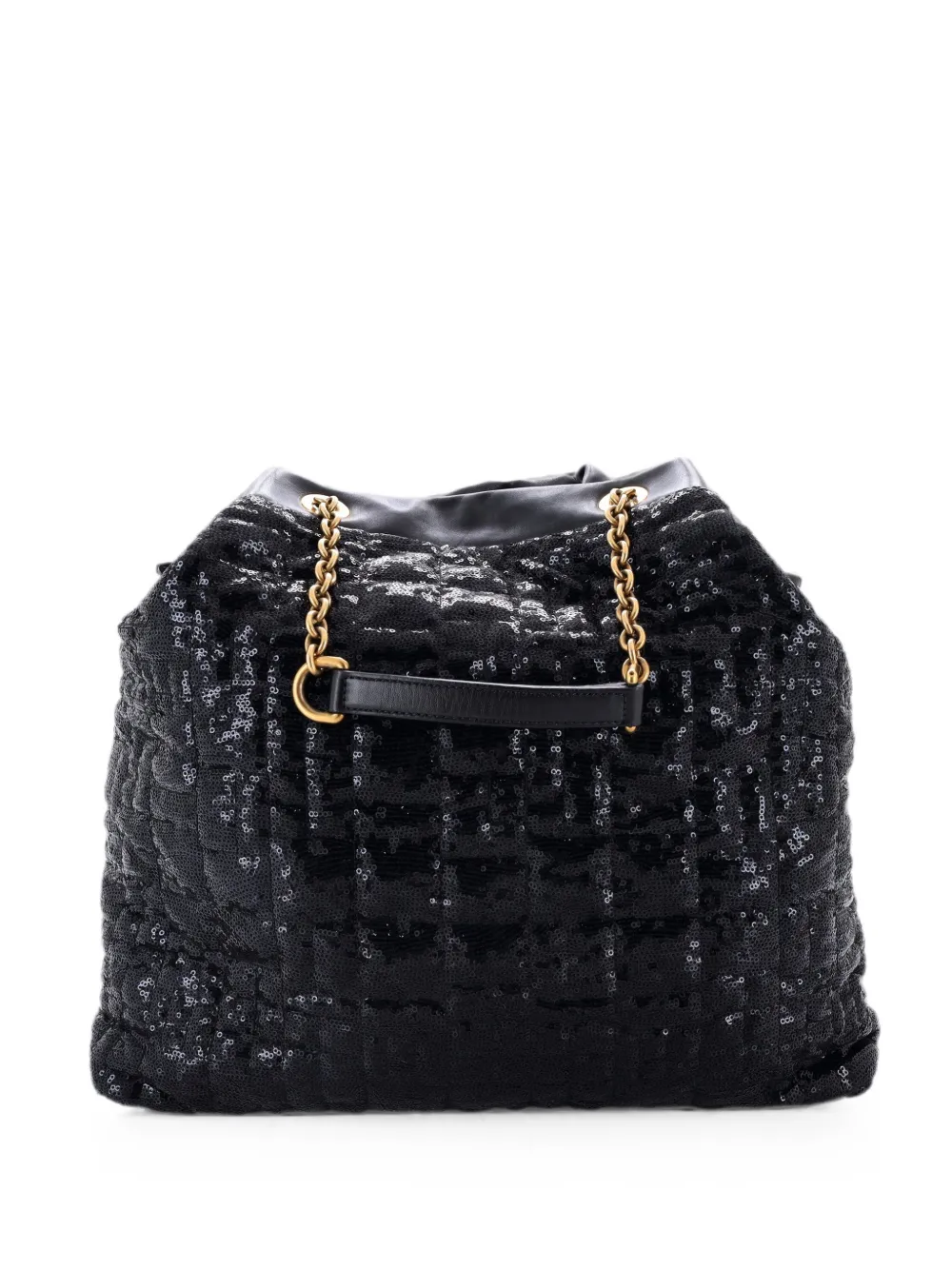 Dolce & Gabbana Pre-Owned Miss Kristen Tote Sequin Embellished Leather Large satchel - Black