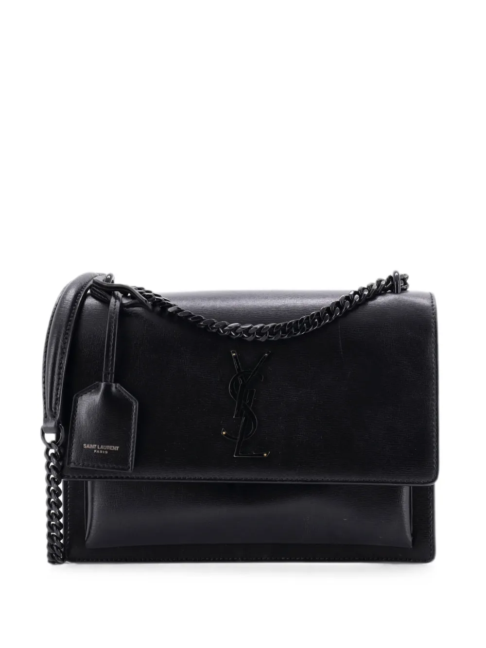 Saint Laurent Pre-Owned Sunset Leather Medium crossbody bag - Nero