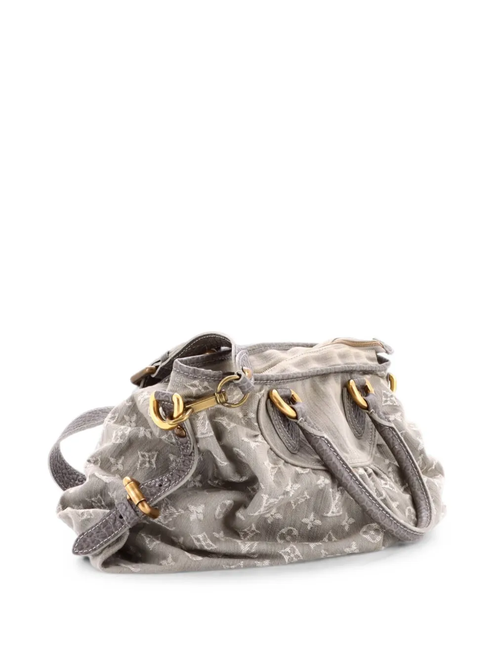 Louis Vuitton Pre-Owned Neo Cabby Handbag Denim GM satchel - Grau