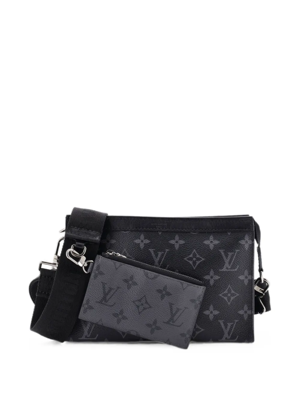 Louis Vuitton Pre-Owned Gaston Wearable Wallet Monogram Eclipse Canvas crossbody bag - Schwarz