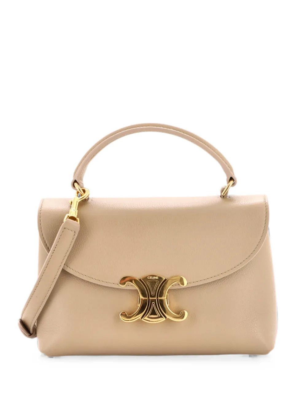 Celine Pre-Owned Nino Top Handle Bag Leather Teen satchel - Nude
