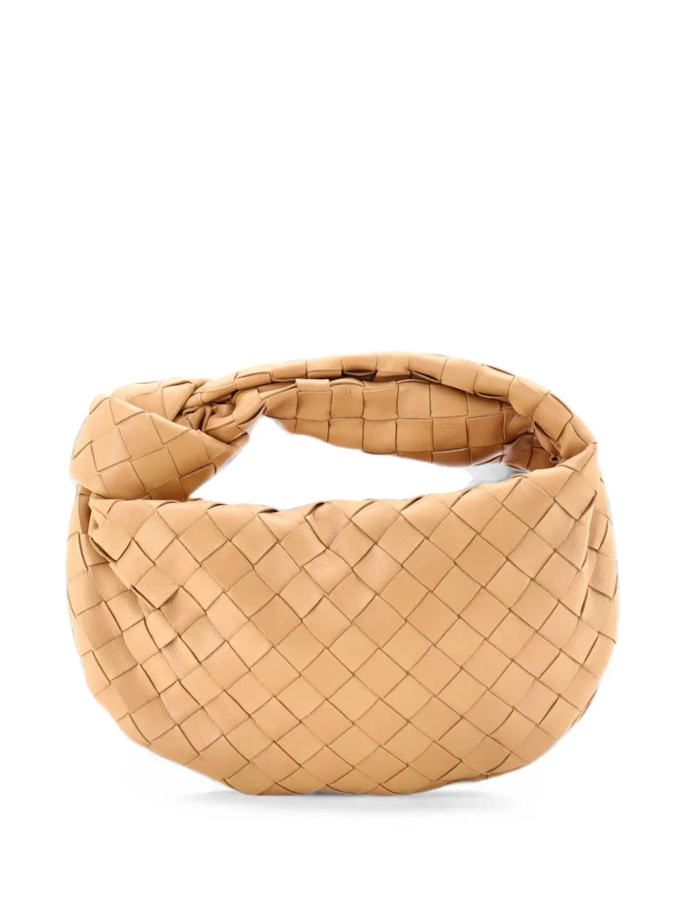 Bottega Veneta Pre-Owned BV Jodie Intrecciato Nappa Mini hobo bag - Nude