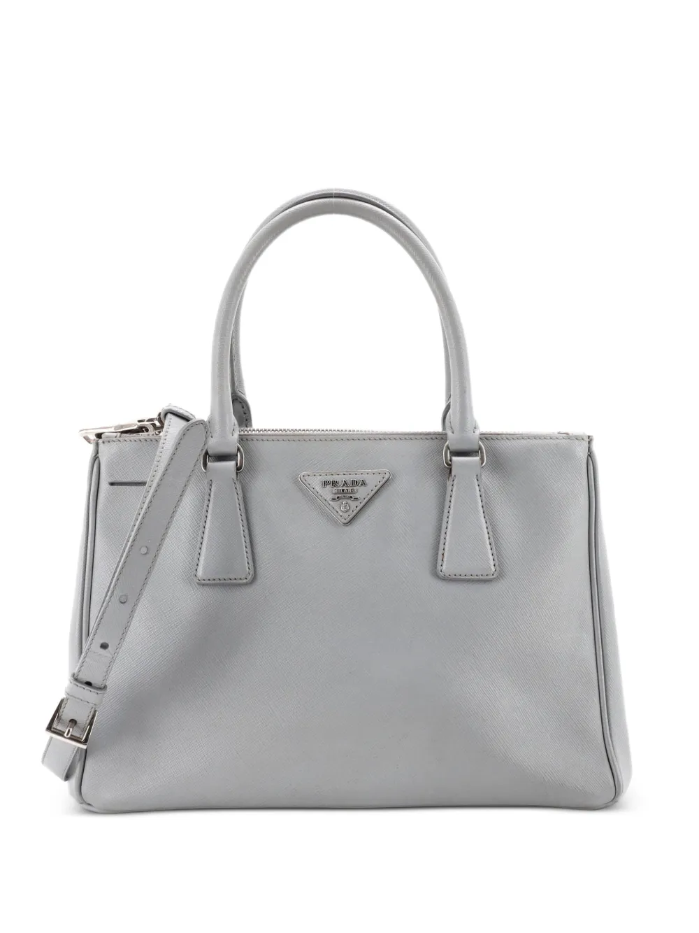 Prada Pre-Owned cabas Gardener's médium en cuir Saffiano - Gris Prada Pre-Owned cabas Gardener's médium en cuir Saffiano - Gris