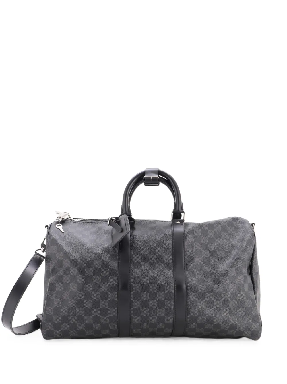 Louis Vuitton Pre-Owned Keepall Bandouliere Bag Damier Graphite 45 travel bag - Nero