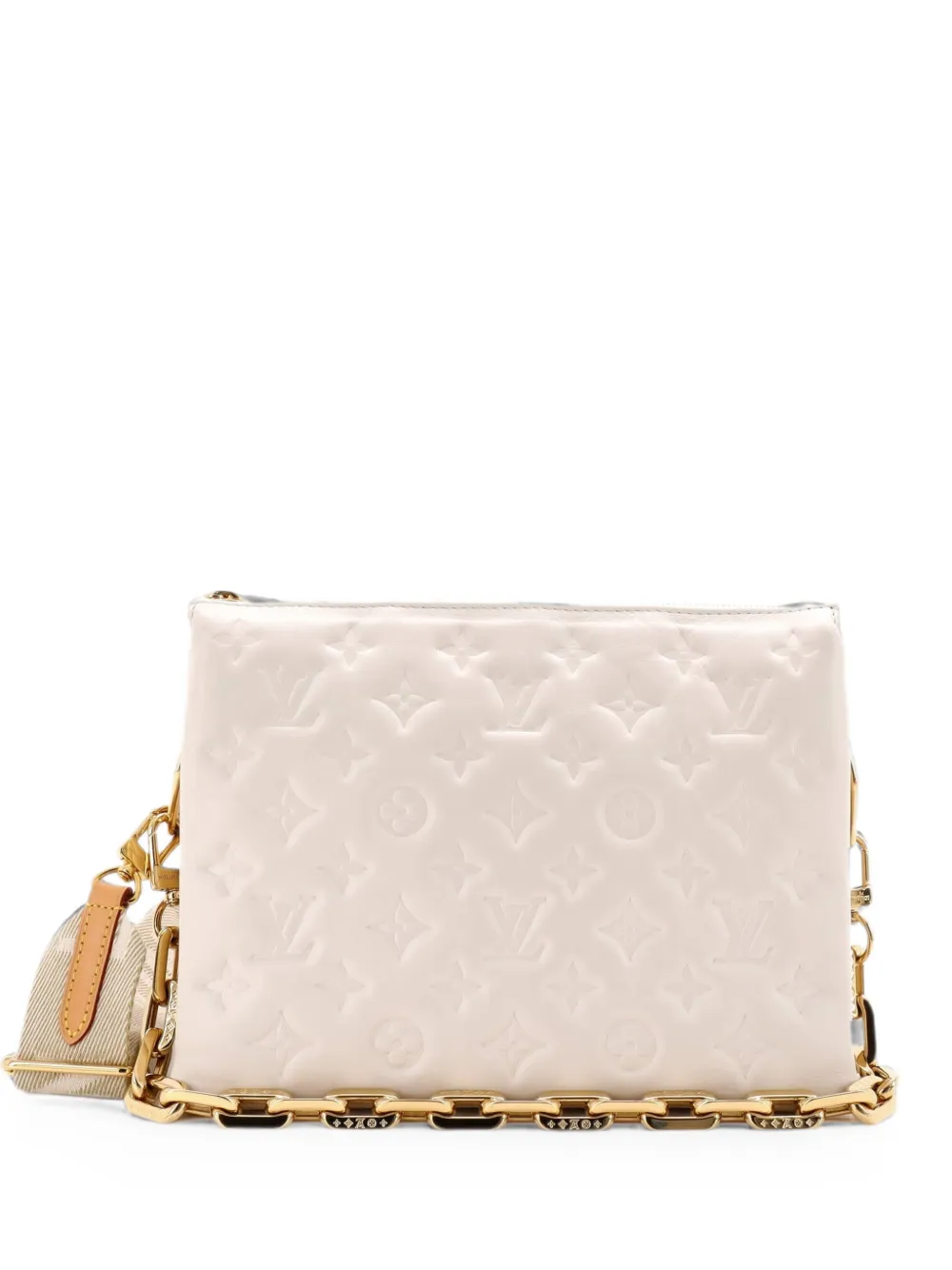 Louis Vuitton Pre-Owned Coussin Bag Monogram Embossed Lambskin PM crossbody bag - Weiß