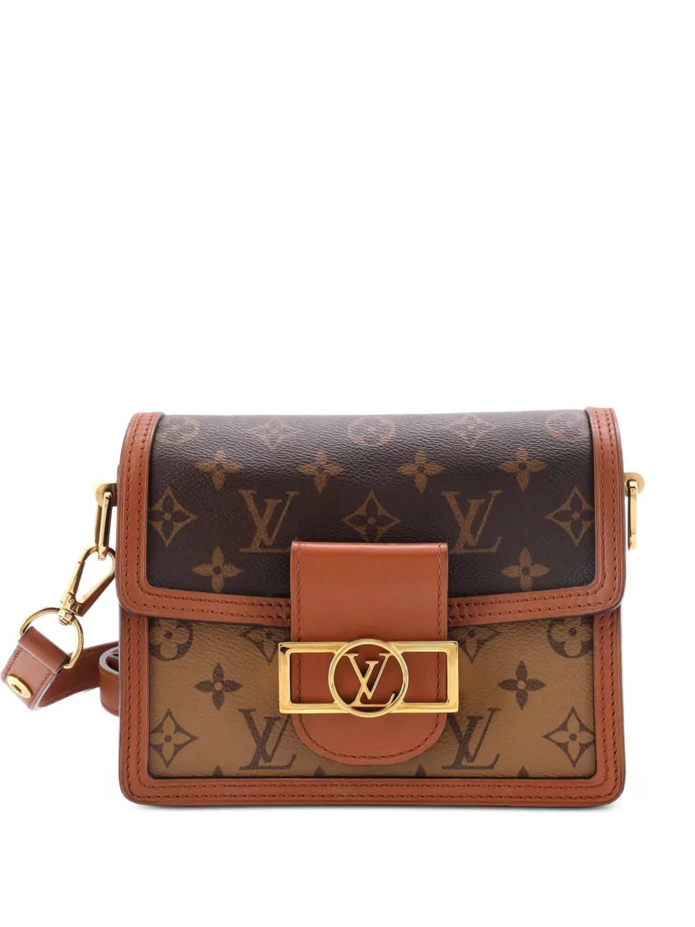 Louis Vuitton Pre-Owned Dauphine Shoulder Bag Reverse Monogram Canvas Mini crossbody bag - Brown