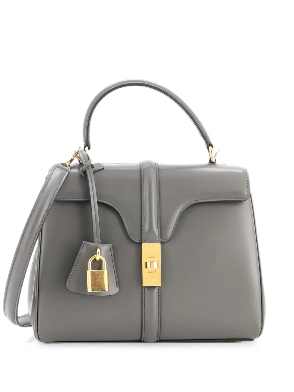 Celine Pre-Owned 16 Top Handle Bag Smooth Calfskin Small satchel - Grau