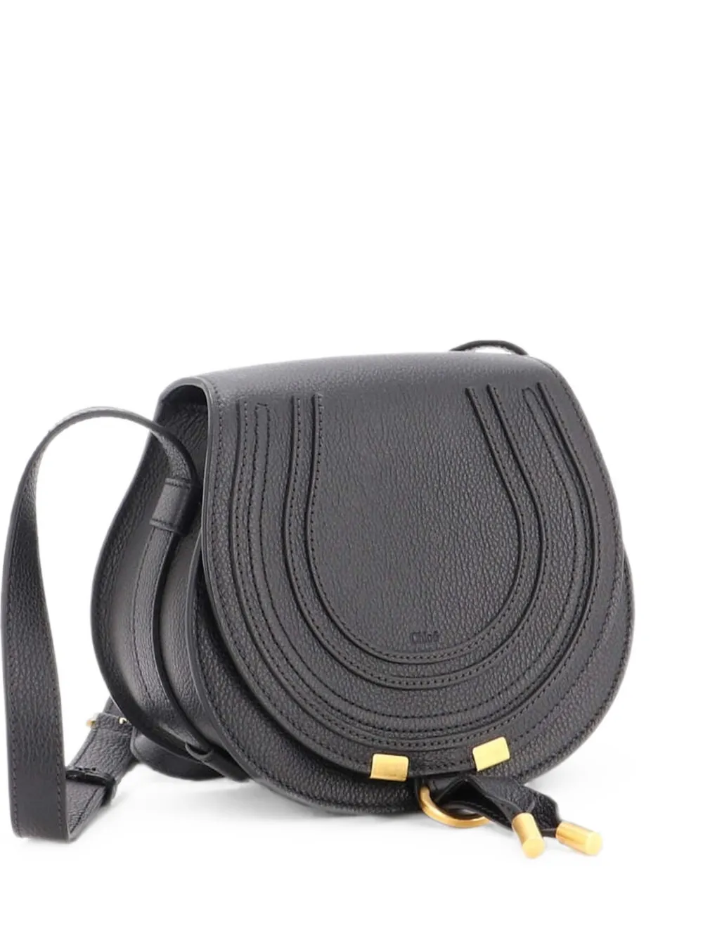 Chloé Pre-Owned Marcie Leather Mini crossbody bag - Schwarz