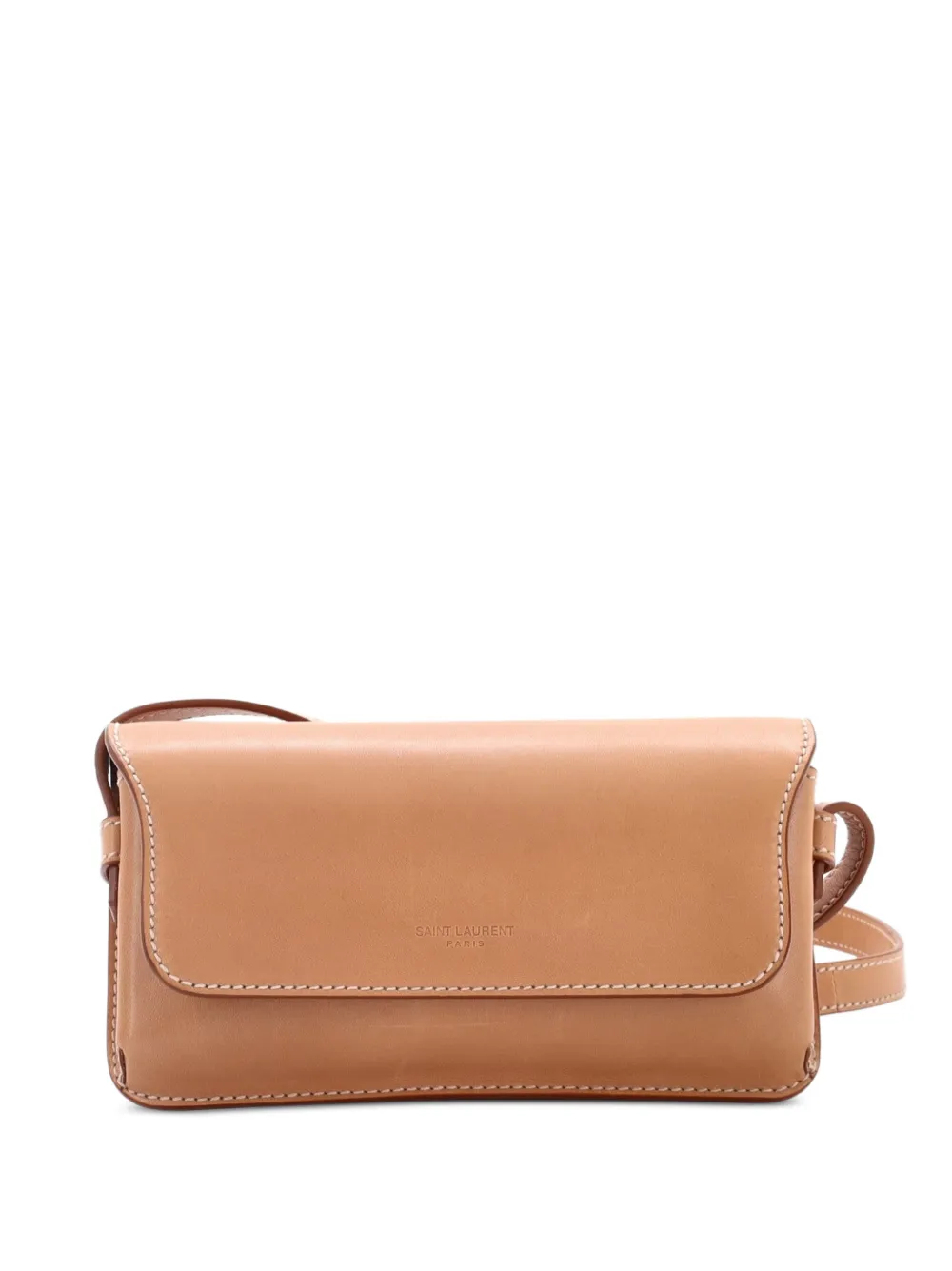 Saint Laurent Pre-Owned Sunglass Case Leather Mini shoulder bag - Nude