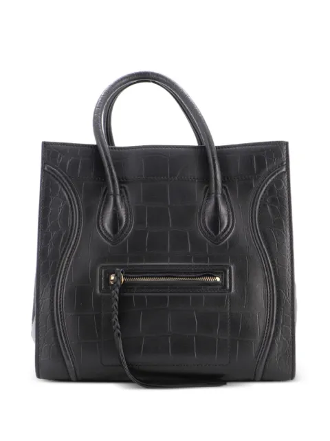 Celine Pre-Owned Phantom Bag Crocodile Embossed Leather Medium tote bag