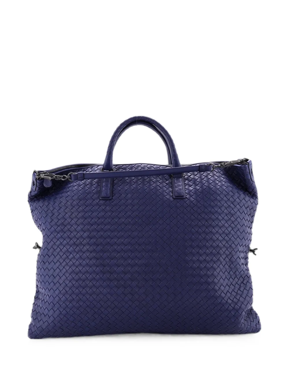 Bottega Veneta Pre-Owned Convertible Intrecciato Nappa Maxi satchel - Blau