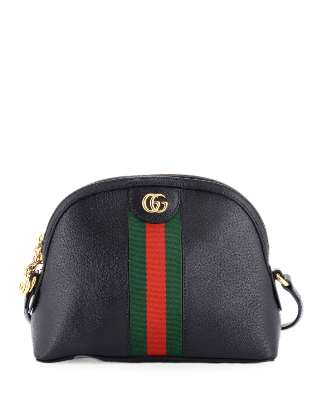 Gucci Pre-Owned Ophidia Dome Shoulder Bag Leather Small crossbody bag - Schwarz