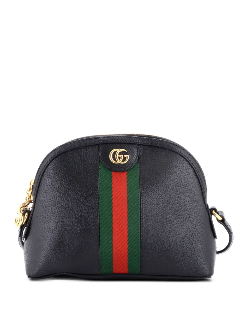 Gucci Pre-Owned Ophidia Dome Shoulder Bag Leather Small crossbody bag - Nero