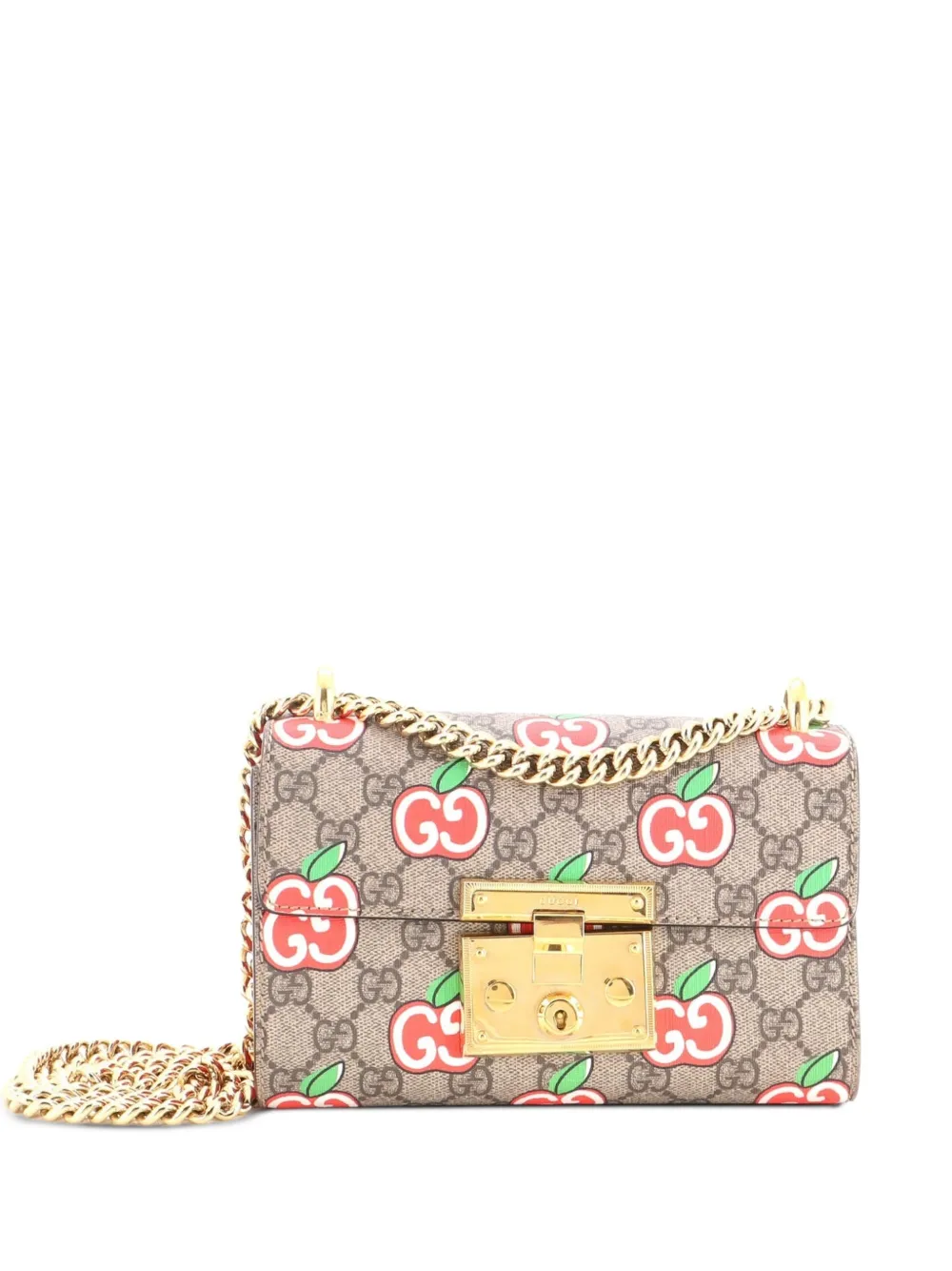 Gucci Pre-Owned Padlock Printed GG Coated Canvas Small shoulder bag - Marrone