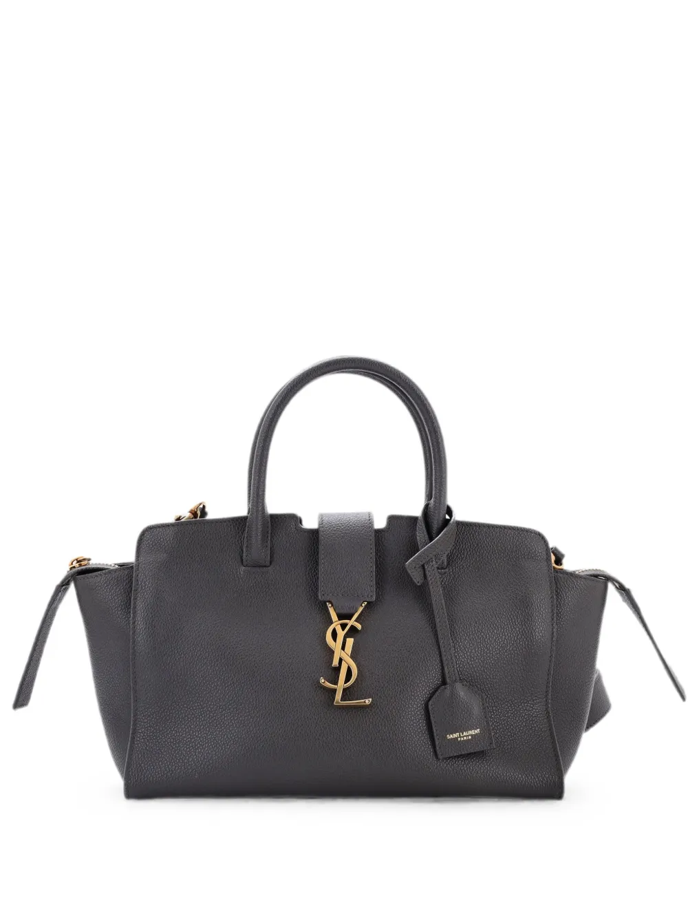 Saint Laurent Pre-Owned Monogram Cabas Downtown Leather Baby satchel - Effetto metallizzato