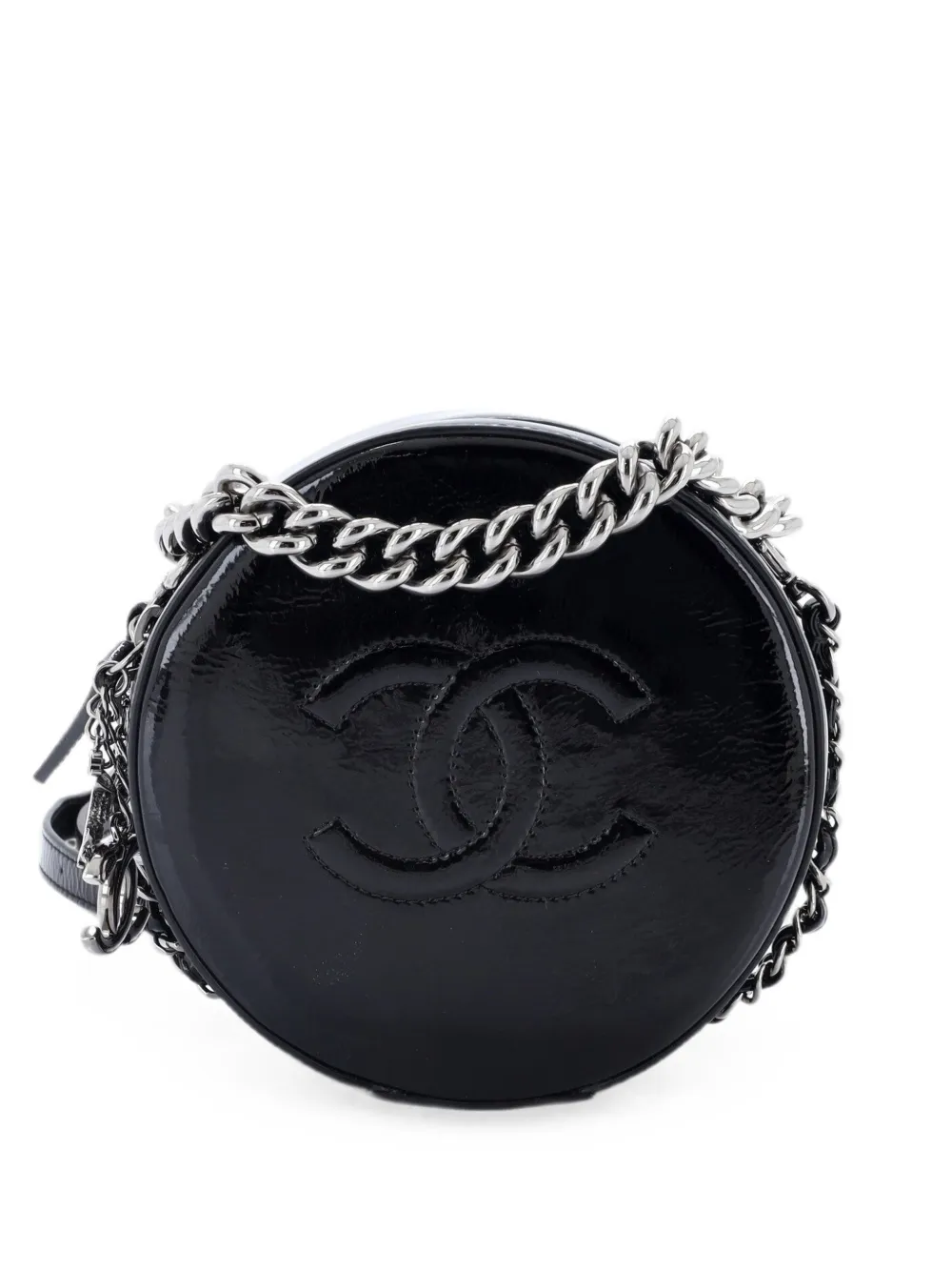 CHANEL Pre-Owned Round as Earth Patent crossbody bag - Nero