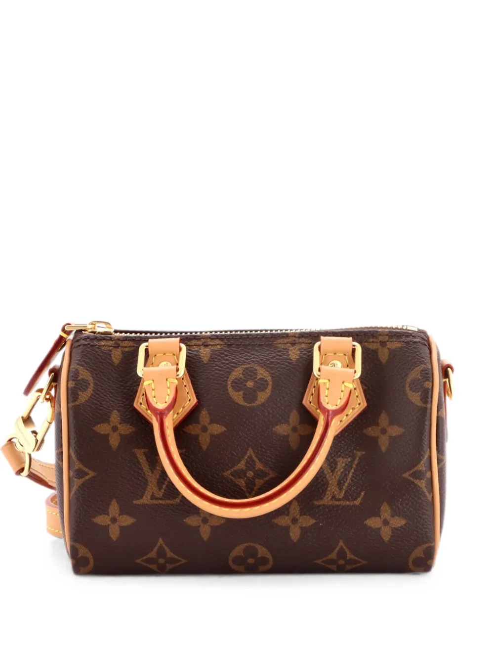 Louis Vuitton Pre-Owned Speedy Bandouliere NM Bag Monogram Canvas Nano crossbody bag - Marrone