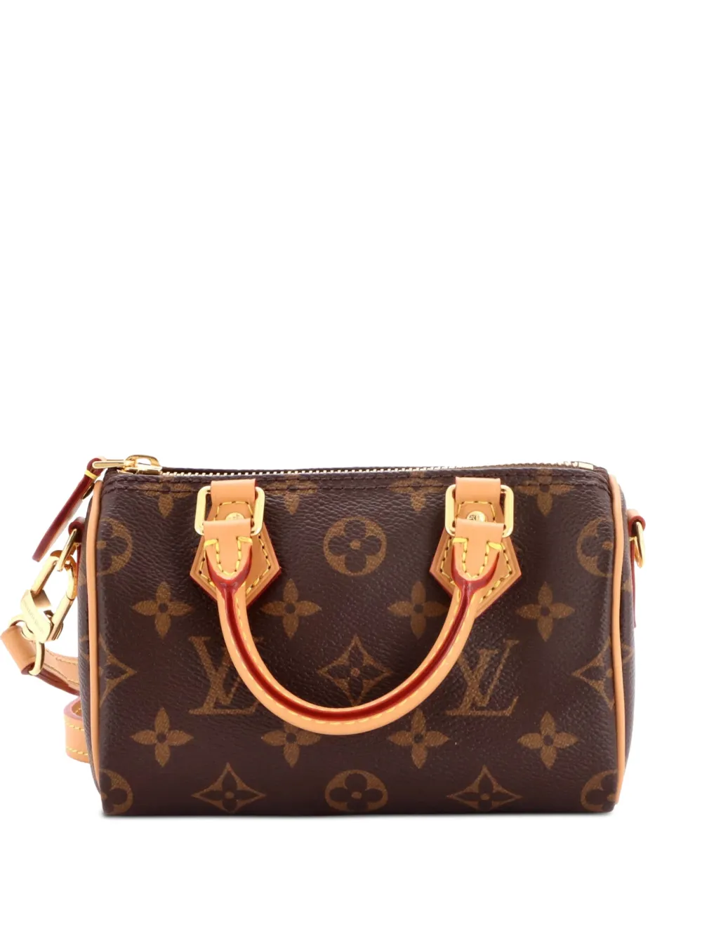 Louis Vuitton Pre-Owned Speedy Bandouliere NM Bag Monogram Canvas Nano crossbody bag - Marrone