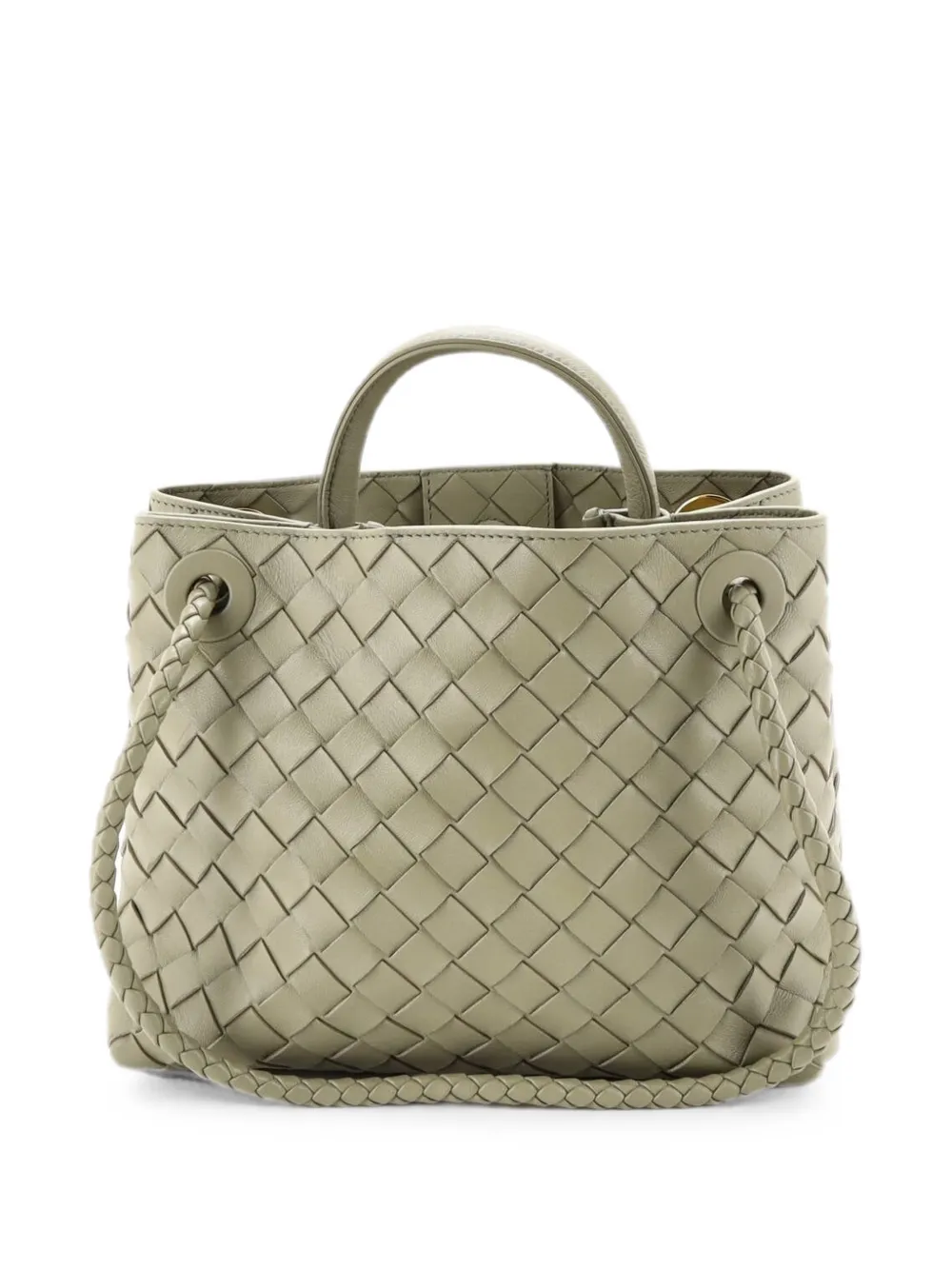 Bottega Veneta Pre-Owned Andiamo Top Handle Bag Intrecciato Nappa Small satchel - Grün