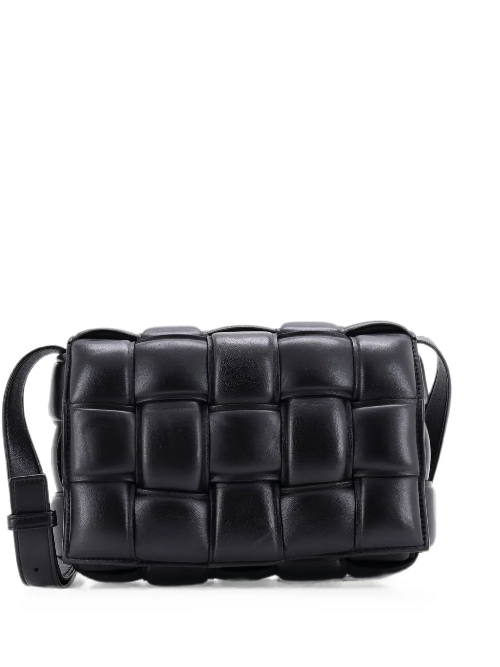 Bottega Veneta Pre-Owned Cassette Padded Maxi Intrecciato Leather crossbody bag - Schwarz