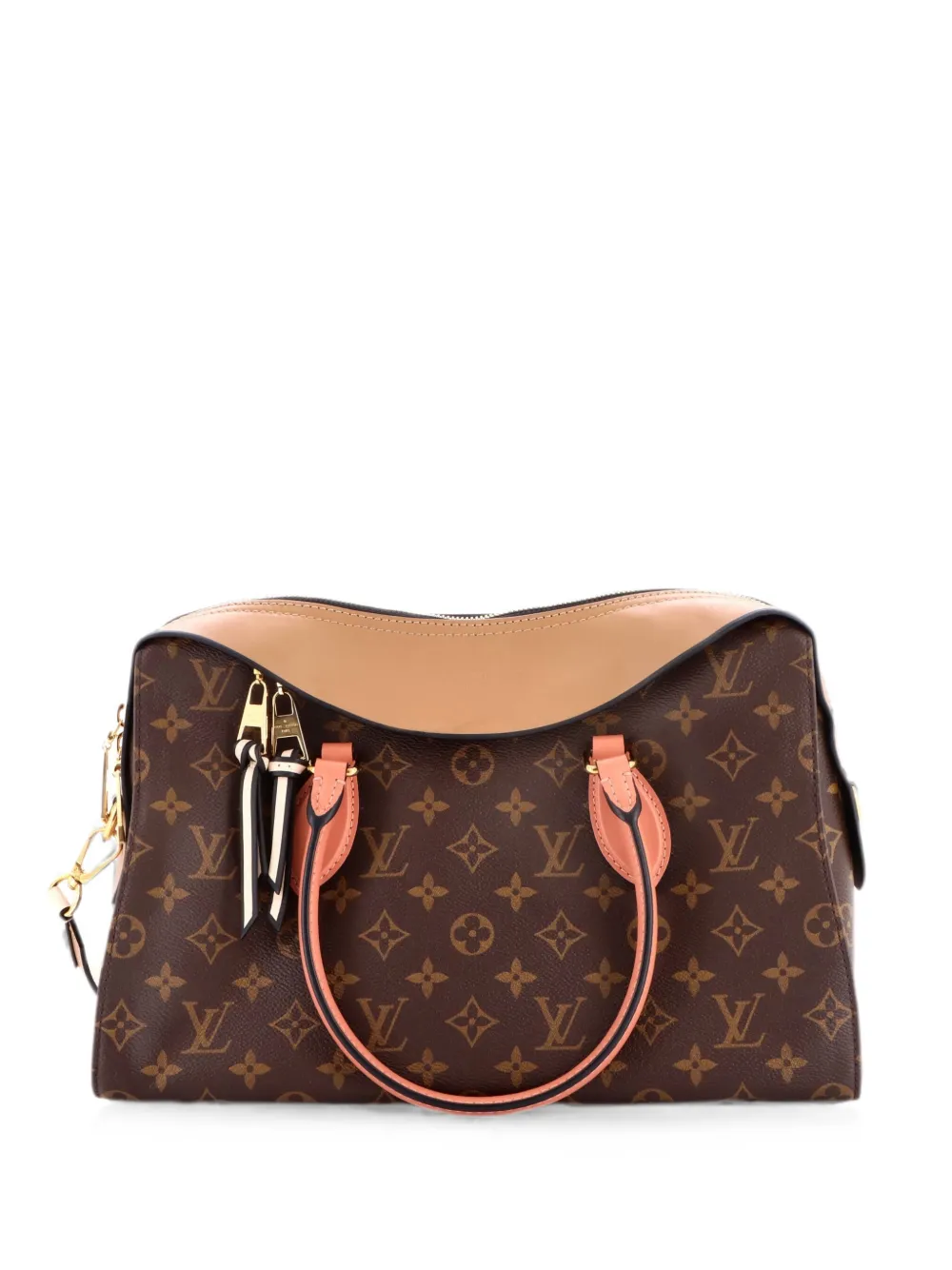 Louis Vuitton Pre-Owned Tuileries Handbag Monogram Canvas with Leather satchel - Braun