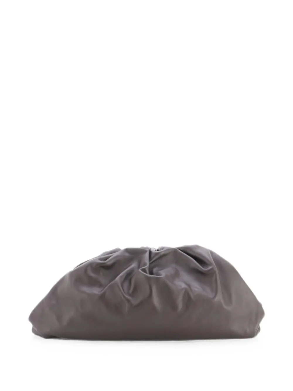 Bottega Veneta Pre-Owned The Pouch Leather clutch bag - Braun