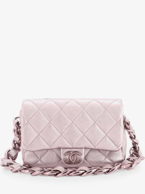 CHANEL Pre-Owned Funky Town Flap Bag Quilted Lambskin Small shoulder bag