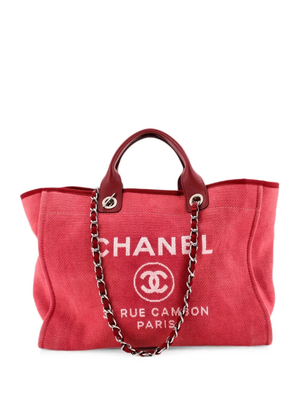 CHANEL Pre-Owned Deauville Canvas Medium tote bag - Rosa