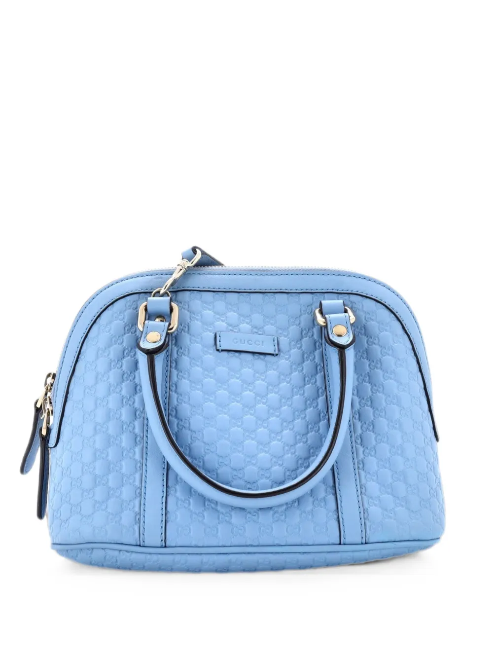 Gucci Pre-Owned Convertible Dome Microguccissima Leather Mini satchel - Blau