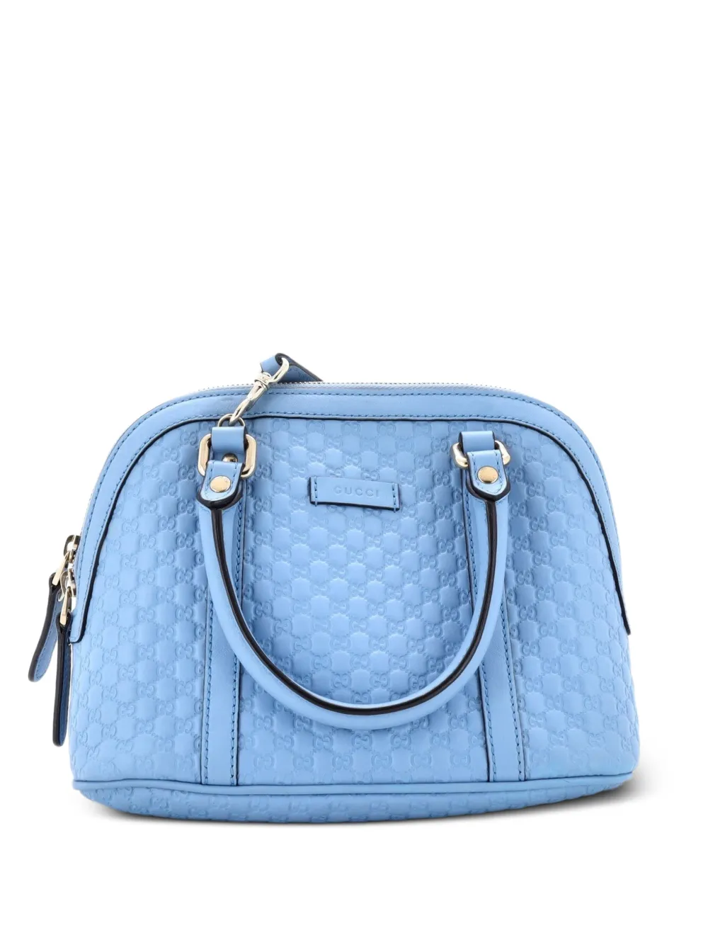 Gucci Pre-Owned Convertible Dome Microguccissima Leather Mini satchel - Blu