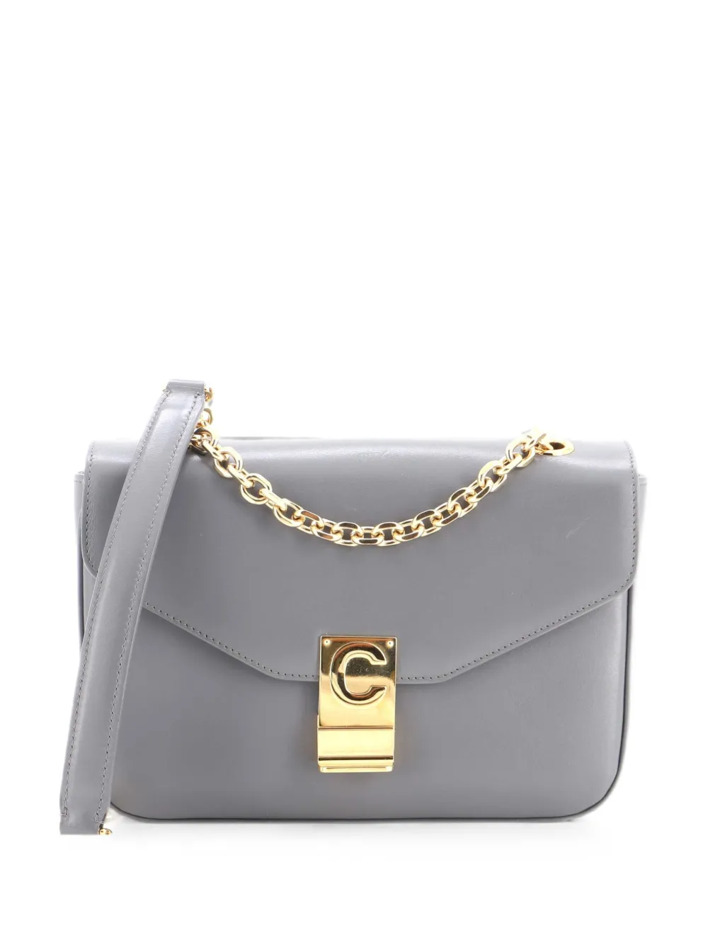 Celine Pre-Owned C Bag Leather Medium crossbody bag - Grau