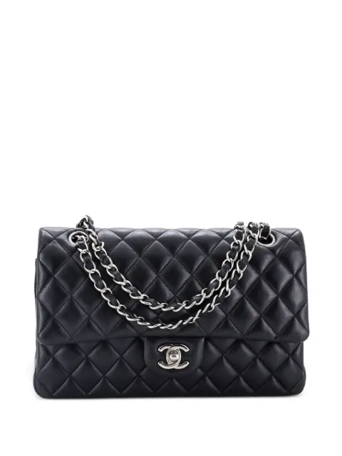 CHANEL Pre-Owned Classic Double Flap Bag Quilted Lambskin Medium shoulder bag