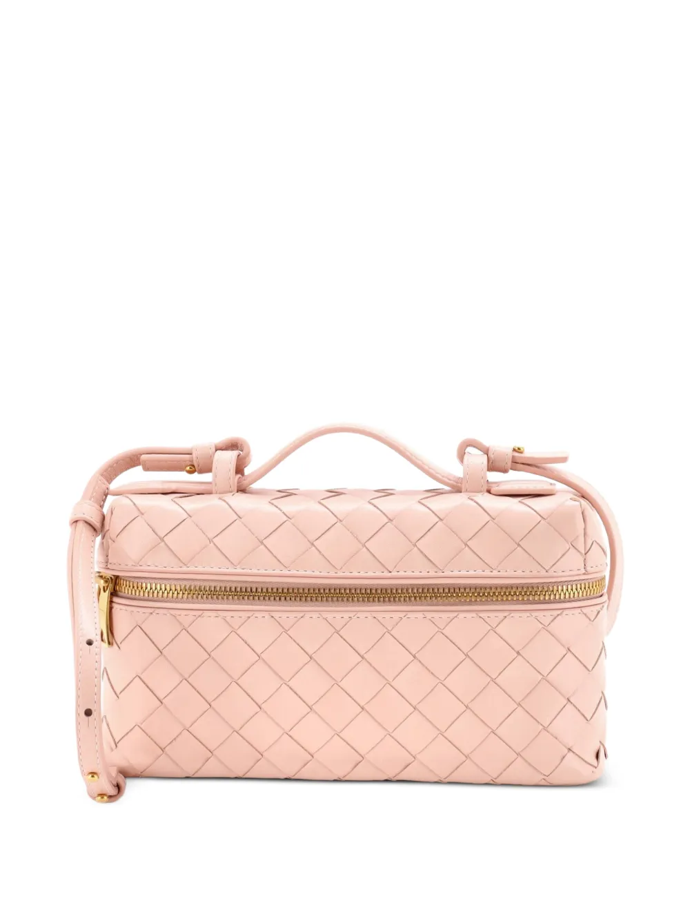 Bottega Veneta Pre-Owned Bang Bang Vanity Case Intrecciato Leather crossbody bag - Rosa